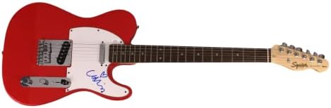 Крис Мартин потпиша автограм со целосна големина RCR Fender Telecaster Electric Guitar W/ James Spence JSA Автентикација - Фронтмен на Колдплеј,