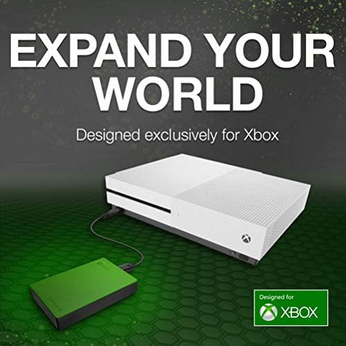 Seagate Игра Диск За Xbox Зелена Надворешен Хард Диск Xbox еден &засилувач; 360 USB 3.0, Капацитет: 2.000 МК