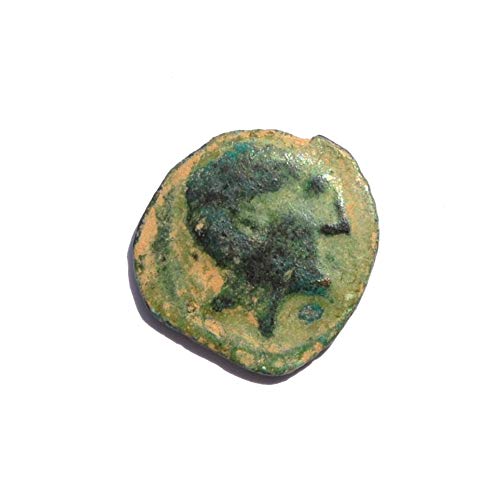 АНТИЧКА Монета На Шпанија под рим, кармо 80-50 П. Н. Е. Две Жито Уши 4 Монета Многу Добро