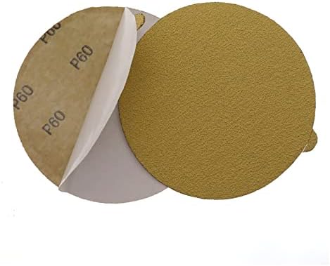 ZSBLXHHJD Абразивна шкурка од 6 инчи 150 мм Златен ПСА самолепливо пескарење диск, погоден за суво пескарење хартија на да Сандер за