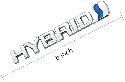 1 парчиња хибриден метален амблем на налепница за лого на лого за хибридни автомобили