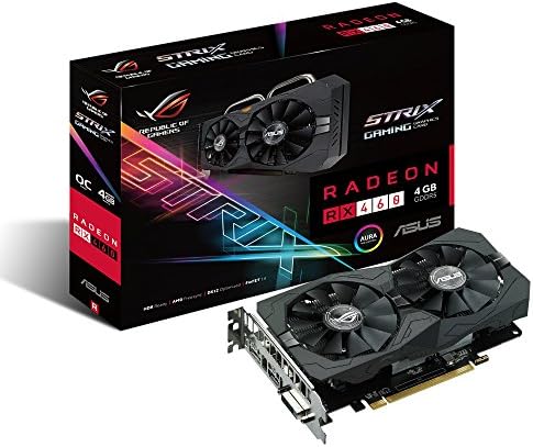 Asus Rog Strix Radeon RX 460 4GB OC Edition AMD Gaming Graphics Card