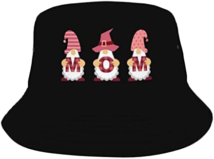 Денот на мајките Гном корпа капа симпатична виолетова срце рибарска капа капачиња спакувани летни сончеви капа подароци за мајка