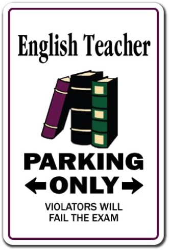 Училиште за наставници по англиски јазик Паркинг книга помлад висок | Внатрешен/отворен | 17 висок пластичен знак