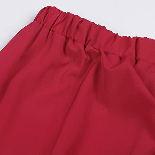Плетирани проточни миди здолништа за жени летни обични бохо здолништа со џебови цветно миди здолниште со високи половини за замав