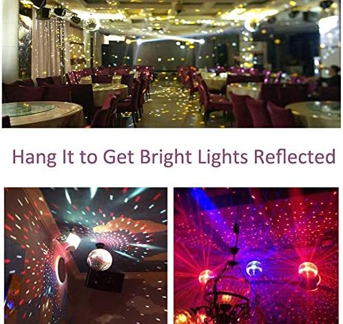 12 диско -топка огледало топка диско партија за декорација фаза на светлина диџеј светлосен ефект дома деловно работење Божиќно прикажување