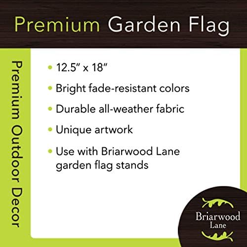 Мировно цветно градинарско знаме примитивно секојдневно 12,5 x 18 Бријарвуд лента