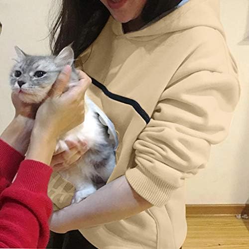 Мачка торбичка џемпер на животински пуловер што дише носи врвови на блузи жени жени блуза