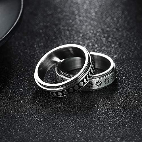 JStyle Не'рѓосувачки челик Спинер прстени за анксиозност на прстените на бендот за жени за жени бран прстен на келтскиот стрес олеснување на