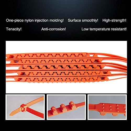 Автомобилски најлон анти-лизгачки ланец 10 парчиња за еднократна употреба итен најлонски поштенски врски снег-вратоврска кабел за автомобили