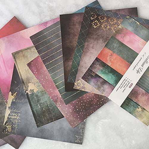 Levillisa Cardstock Paper Pad 24 листови 6 x6 Fancy Color Universe Space Style Stypbooking Paper Ende-Endione Decorative Paper Collection