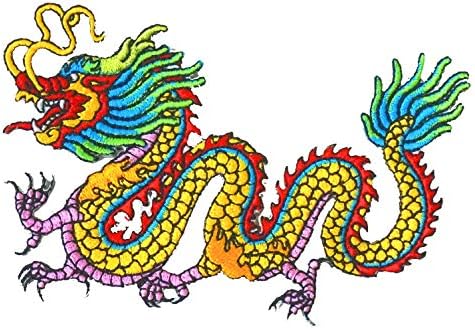 Графички прашина летање кинески змеј извезено железо на лепенка ранец на костуми за костуми