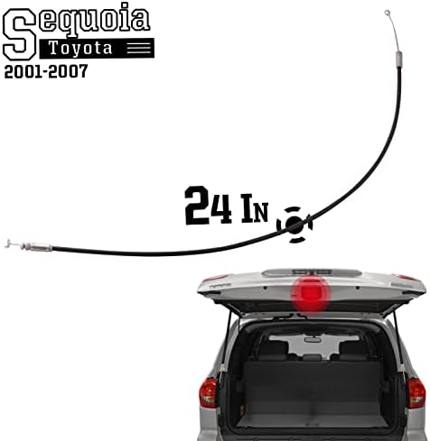 Кабел за заклучување на Unikpas Liftgate компатибилен за Toyota Sequoia 2001-2007 Tailgate Hatch Cable Cable Latch Cable 64680-0C010