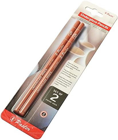 Pasler® под Glaze Decorating Pencils Pack од 2 кафеави