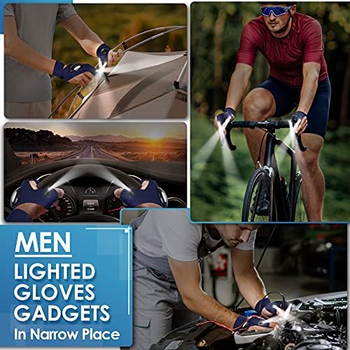 Parigo Men Подароци нараквици Лесни гаџети - Истегнат алатки за светло светло за риболов | Подароци за Денот на вinesубените за него кампување