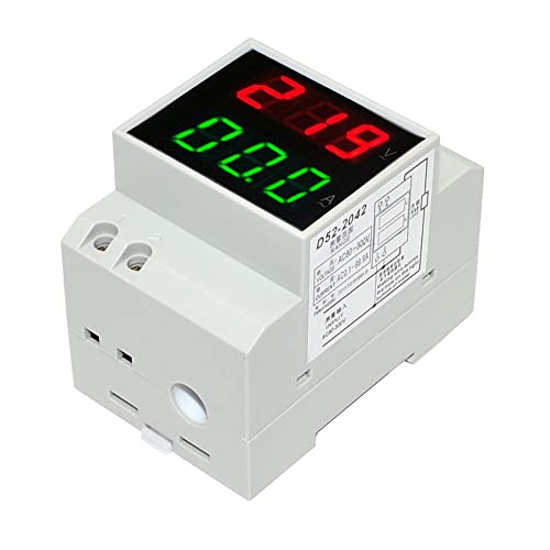 DIN Rail LED дисплеј Волтметар Амметар Вграден трансформатор AC80-300V 200-450V 0-100A Панел Тековен мерач-AC200-450V 0.2-99.9a