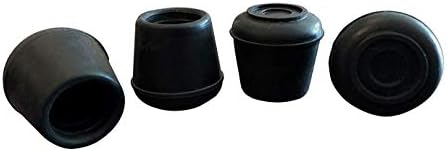 Пастир Хардвер 9128 1-инчен Совети за гумени нозе во дијаметар, 4-пакувања, црни