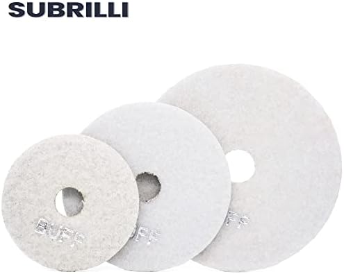 Subrilli 3 4 5 бела дијамантска полиција за полирање влажни за полирање на гранитни бетонски камен