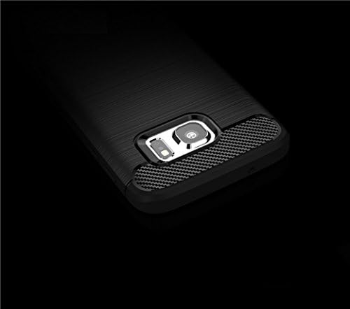 Case Samsung Galaxy S6, Moulsip TPU јаглеродни влакна Материјал, ултра-тенок тенок случај, мазно не-лизгање, кутија против отпечаток, едноставен