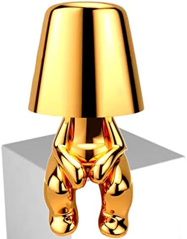 GZKPL Touch Table Lamp, Thinker Collect Colled LED LED кревет за ламба за полнење симпатична ноќна светлина со осветленост од 3 нивоа за дневна