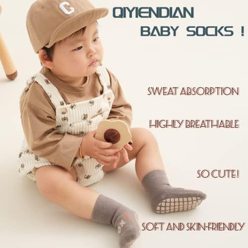 Qiyiendian 5 Chops Chops Chops со костец, чорапи против лизгање за девојчиња/момчиња