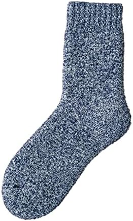 Baishitop зимски цврсти задебелени термички чорапи кадифен средна цевка пот, апсорбирање на чисти памучни чорапи чорапи
