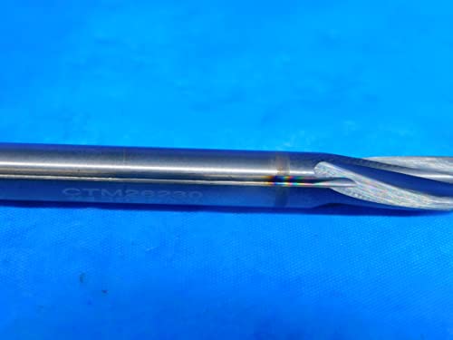 CTMI .1870 O.D. Carbide Reamer 1/4 Shank RH Spiral 4 Flute 1/2 LOC 3 OAL Altin - Fax -Ar5633