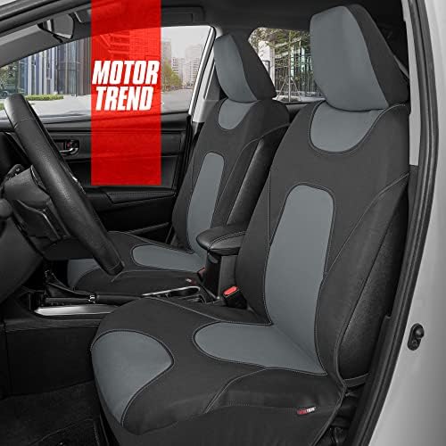 Моторни тренд на седиштето на автомобили Aquashield за предни седишта, сиви-дво-тон водоотпорни капаци на седиштата за автомобили, сет на покривка на предните седишта н?