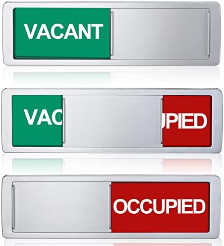 3 компјутери знак за приватност на приватност испразнет окупиран знак за домашна бања окупирани знаци за знак на индикатор за лизгање