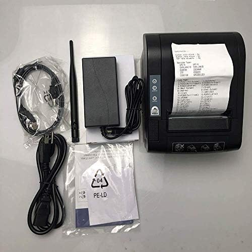 Печатач за термички прием на Netum 80mm, печатач WiFi POS со автоматски секач, USB сериски Ethernet LAN Port Поддршка за готовина фиока ESC/POS