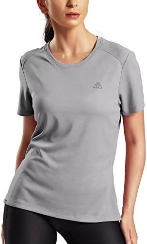 Women'sенски суво вклопување во атлетски маици со долги и кратки ракави рециклирани полиестер за теретана, спорт, пешачење, вежбање