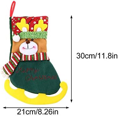 Doitool 1 парчиња висечки торбички чорапи за дизајн торбичка Божиќен декор