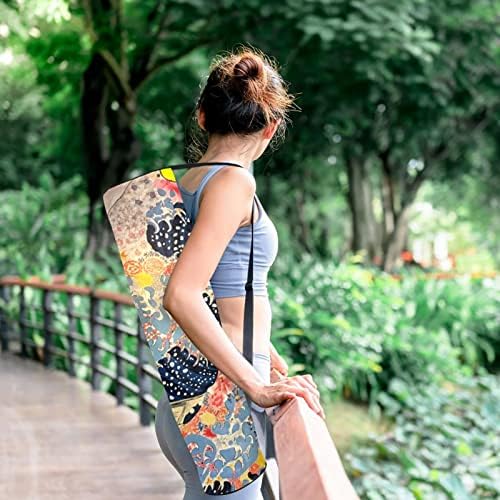 Огромните бранови на торба за носач на јога од Канагава со рамо од јога мат торба торба торба за плажа торба
