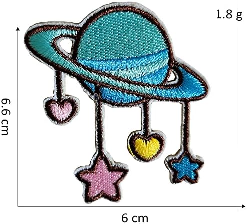 9 парчиња цртан филм Виножито starsвезди Месечината Каваи железо на лепенка, извезено шиење на закрпи за девојче здолниште фустан детска торба