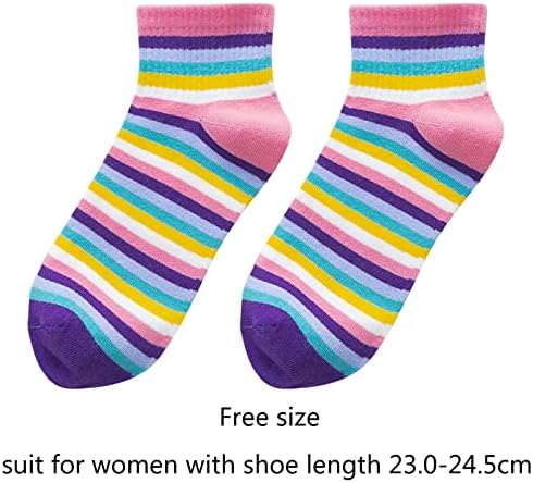 Чорапи на женски виножито слатки печати кратки чорапи на глуждот за атлетски удобни чорапи за испотени нозе