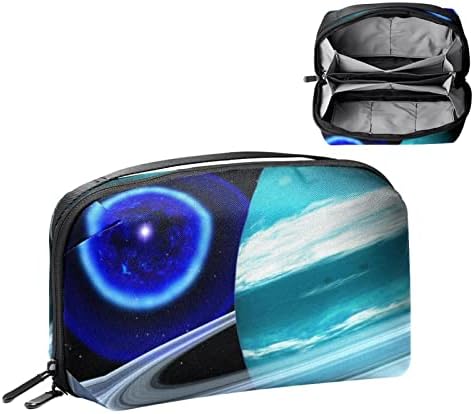 Вселенска Планета Галакси Торба За Шминка Патент Торбичка Патување Козметички Организатор За Жени И Девојки
