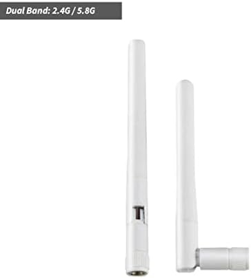 Двојна лента WiFi 2.4GHz 5GHz 5,8GHz 3DBI MIMO RP-SMA машки антена за WiFi рутер засилувач за засилување Повторувач на безжична