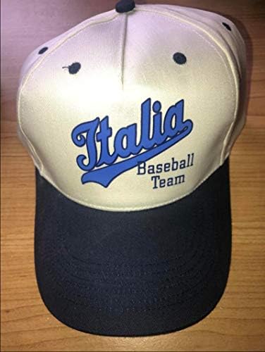 Италија Бејзбол тим прилагодлива бела/сина капа