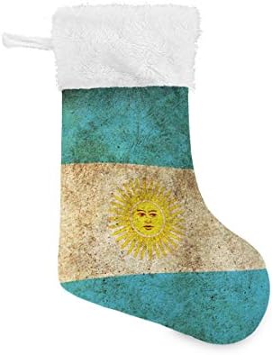 Пимилагу ретро аргентинското знаме Божиќни чорапи 1 пакет 17,7 , виси чорапи за Божиќна декорација