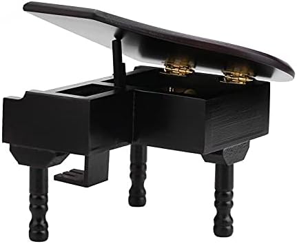 Дуба пошумената музичка кутија Виндуп музичка кутија за пијано Гранд пијано во форма на музичка кутија со мала столица роденденска