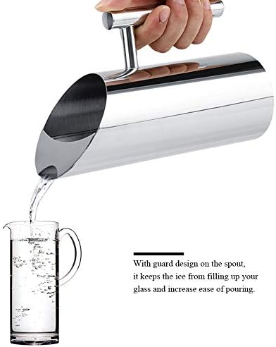 Стомна вода, стомна за вода од не'рѓосувачки челик во Деламан со леден чувар ладно пиење за ресторан или домашно сребро