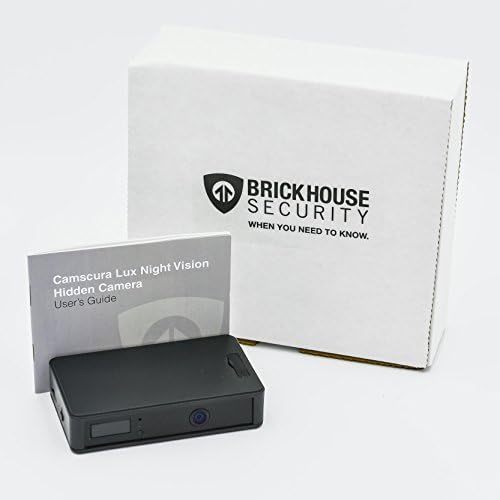 Безбедност на Brickhouse Security Camscura Lux Lux со слаба светлина инфрацрвен сензор скриена камера со активен ПИР за домашна или