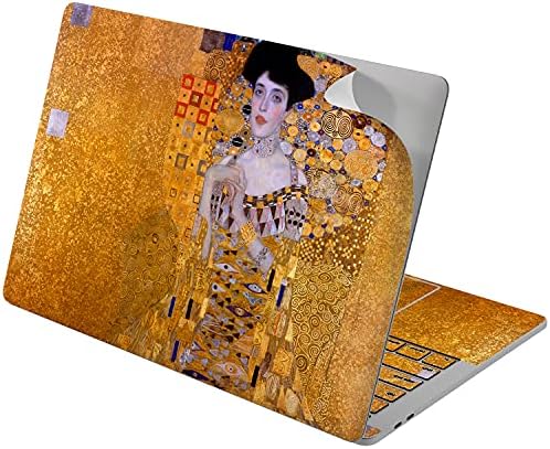 Lex Altern Vinyl Skin компатибилен со MacBook Air 13 Inch Mac Pro 16 Retina 15 12 2020 2019 2018 Златен портрет на Адел Блох Бауер Познат