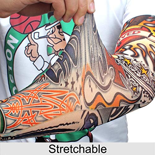 Yariew 6pcs Привремени ракави за тетоважа+yariew 20pcs цврста боја на женски ленти