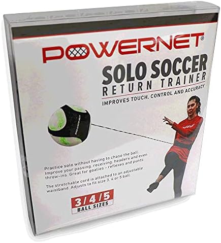 PowerNet Игра Пакет Двојна 14x7 Фудбалски Голови | Игра Насекаде Преносни Мрежи | Вклучува Соло Фудбал Тренер