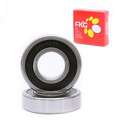 FKG 6308-2RS 40x90x23mm длабоко жлебови топка со лежишта со двојна гума заптивка пред-подмачкани 2 парчиња