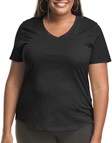 Само мојата големина женска маица, плус големина на кратки ракави со големина на вратот, JMS плус кошула со големина за жени,