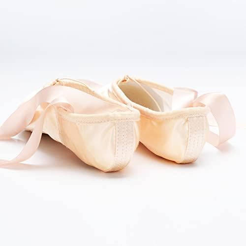 Професионалните чевли за танцување со балет за платно на девојчињата Тангдао Професионални сатенски розови балети Поинте балетски