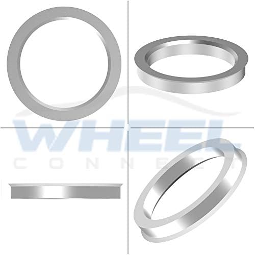 Центрични прстени на тркалото за поврзување, 72,6 до 67,1, алуминиумски легури, 67,1 до 72,56, сет од 4, О.Д: 72.6-И.Д: 67.1мм. А