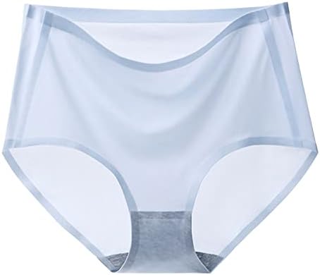 CJHDYM женски ледени свилени гаќички за долна облека ултра-тенки дише лесна лесна висока половината на абдомен хипстерски брифинзи